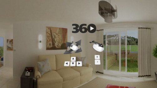 360 Grad Video: 3D Wohnung